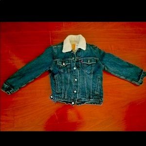 Levi’s Boys Size 8 Fleece-Lined Denim Trucker